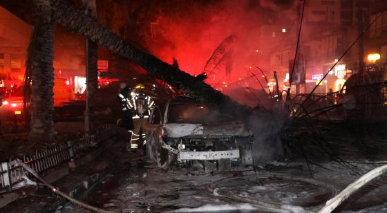 Roket Gaza Serangan roket dari Gaza menghantam Holon (Foto: Reuters)