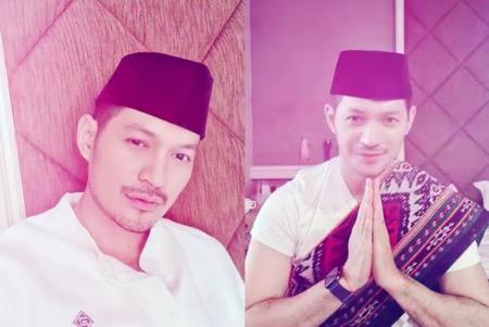 Sanders Evan saat Lebaran.