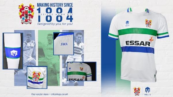 Tranmere Rovers 1 Penampakan jersey kandang baru Tranmere Rovers (foto: situs resmi Tranmere Rovers)