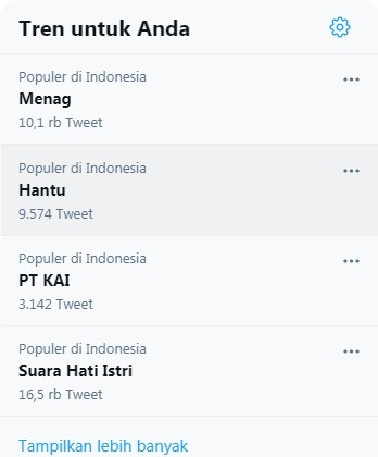 Trending Topic Menag, Kamis (3/6/2021) pukul 15.50 WIB (Foto: Instagram@andraimmy)