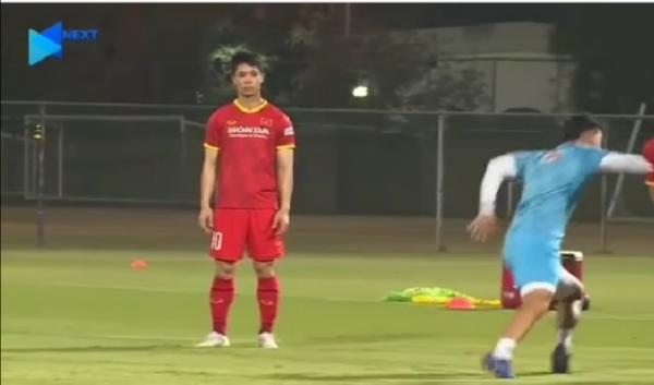 Tangkapan layar video viral latihan Timnas Vietnam (foto: Instagram Timnasindoensiainfo)