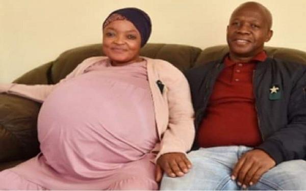 Gosiame Sithole dan suami Teboho Tsoetsi. (Foto: Istimewa)