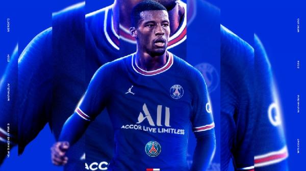Wijnaldum Paris Saint-Germain (PSG) resmi mengumumkan kedatangan Georginio Wijnaldum. Wijnaldum diikat dengan kontrak hingga 2024 mendatang. (foto: Situs Resmi PSG)