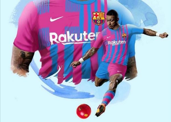 Memphis Depay resmi gabung  Barcelona (foto: Twitter Memphis Depay)