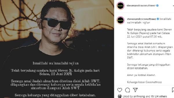 Musisi Steven Kaligis meninggal dunia karena Covid-19. (Foto: Istimewa).