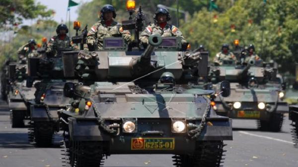 Tank Scorpion Ant Kendaraan lapis baja tank Scorpion, alutsista di bawah Pussenkav Kodiklatad. (Foto: Antara).