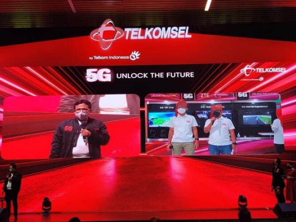 Launching Telkomsel 5G di Jakarta Launching Telkomsel 5G di Jakarta. (Foto: dok ZTE)