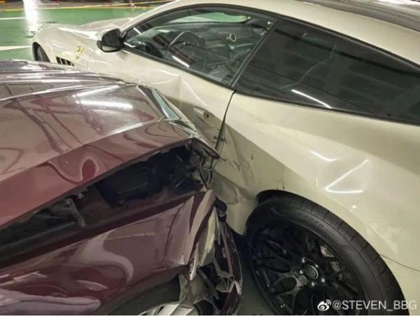 Ferrari Porsche Mercedes BMW Crash 2