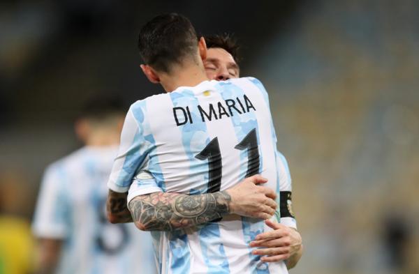 Argentina Vs Brasil 1 Duel babak pertama Argentina vs Brasil di final Copa America 2021, Minggu (11/7/2021) pagi WIB selesai digelar. (Foto: Reuters)
