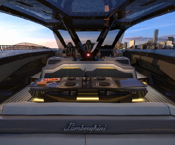 Kapal Mcgregor foto interior kapal pesiar super mewah Lamborghini milik Conor McGregor (foto: Lamborghini)