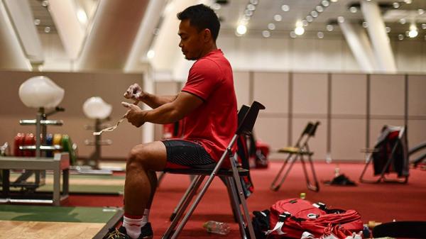 Lifter Indonesia Eko Yuli Iriawan merebut medali Olimpiade Tokyo 2020, Minggu (25/7/2021) siang WIB. (Foto: Reuters)