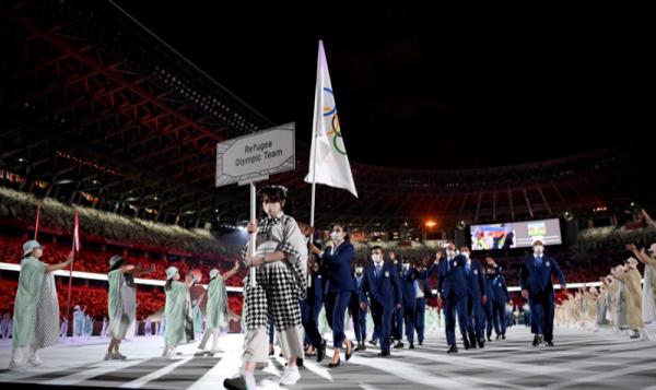 Kaisar Jepang Naruhito resmi membuka Olimpiade Tokyo 2020, Jumat (23/7/2021). Opening Ceremony berlangsung dengan khidmat. (Foto: Twitter @Tokyo2020)