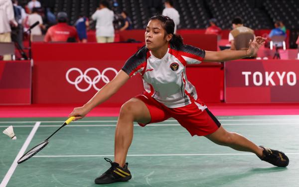 Gregoria Mariska Tunjung Tunggal putri Indonesia Gregoria Mariska Tunjung tembus 16 Besar Olimpiade Tokyo 2020 usai menghajar wakil Belgia Lianne Tan. (Foto: Reuters)