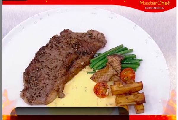 Screen Shot 2021 08 01 At 20 25 33 Hidangan steak milik Jesselyn yang dipuji para chef juri. (Foto: Instagram)