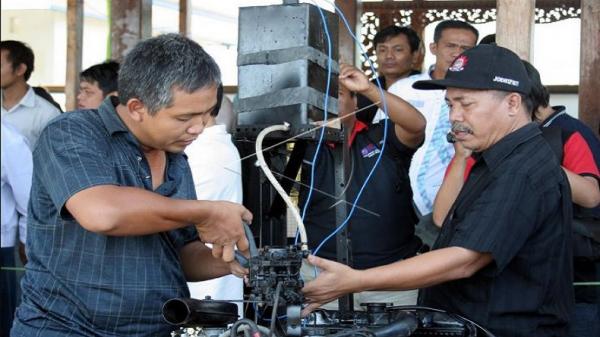 Blue Energy SBY Joko Suprapto dan klaim ciptaannya, Blue Energy. (Foto: Antara).