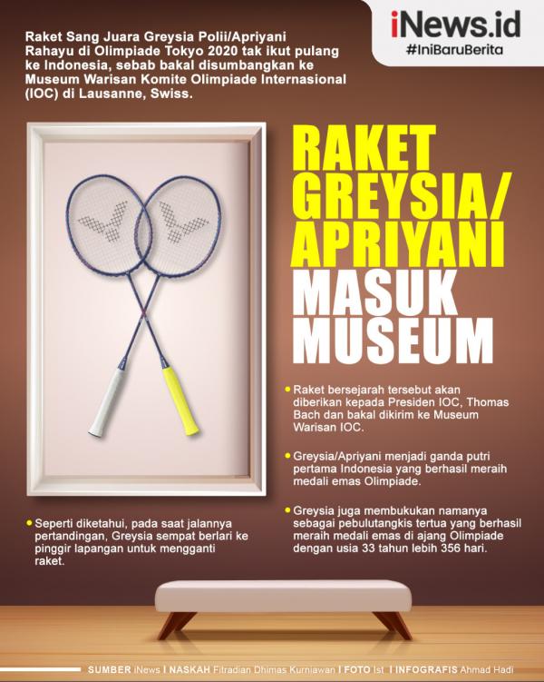 Greysia/Apriyani Raket Infografis