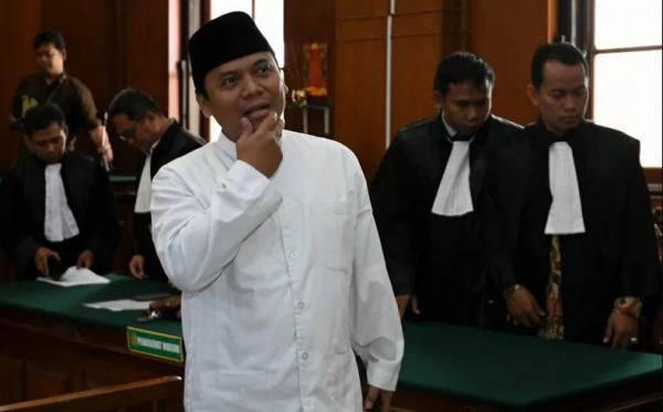Terdakwa ujaran kebencian Sugi Nur Rahardja alias Gus Nur. (Foto: Antara).