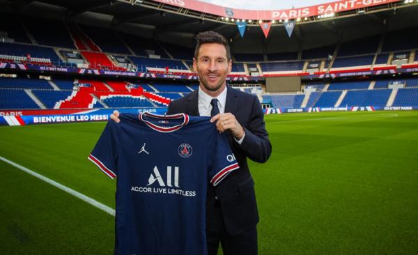 Lionel Messi resmi diperkenalkan Paris Saint-Germain (PSG) sebagai pemain baru. (Foto: PSG)