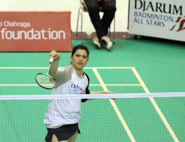 Mia pernah berkunjung ke Indonesia dalam acara Djarum Badminton All Stars pada tahun 2012. (foto: PB Djarum)