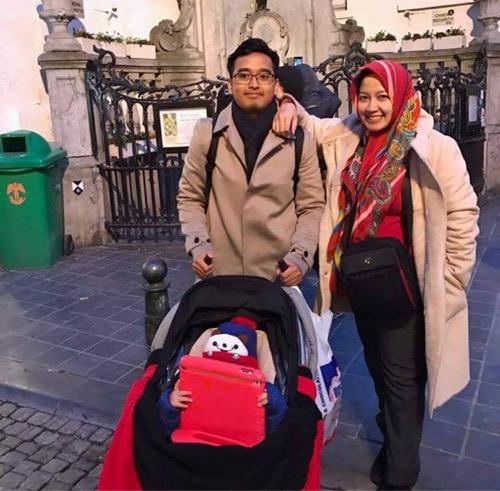 Maissy penyanyi cilik Maissy bersama suami dan anaknya. (Foto: IG)
