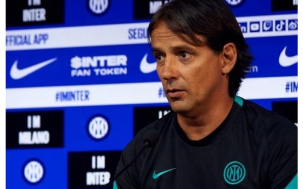 Pelatih Inter Milan, Simone Inzaghi Pelatih Inter Milan, Simone Inzaghi, dalam sebuah konferensi pers pada Sabtu (21/8/2021). (Foto: Inter.it)