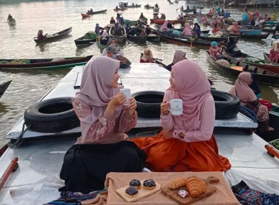 Pasar terapung Lok Baintan. (Foto: Instagram)