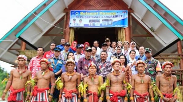 7 tempat vaksin di Mentawai Sumatera Barat-2 7 tempat vaksin di Mentawai Sumatera Barat Puskesmas Sarereiket (Antara)
