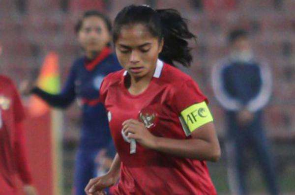 Timnas Putri Indonesia Vs Singapura Timnas Putri Indonesia menghajar Singapura 1-0 pada leg kedua Kualifikasi Piala Asia Wanita 2022 di Stadion Republican Central, Senin (27/9/2021). (Foto: Twitter/PSSI)