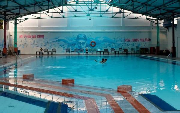 Kolam Salsabila Kolam renang Salsabiela di kompleks Sekolah Budi Mulia Dua. (Foto : Twitter)