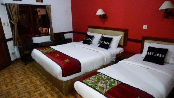 NEW BALI HOTEL Staycation murah di Bandung kali ini menawarkan desain ruangan klasik tapi nyaman. (FOTO: ISTIMEWA)
