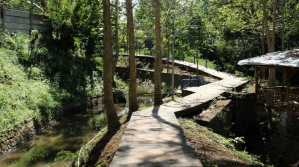 Jogging Track Serlok Bantaran yang berada di tepi Sungai Cikapundung. (Foto: Istimewa/Memora.ID)
