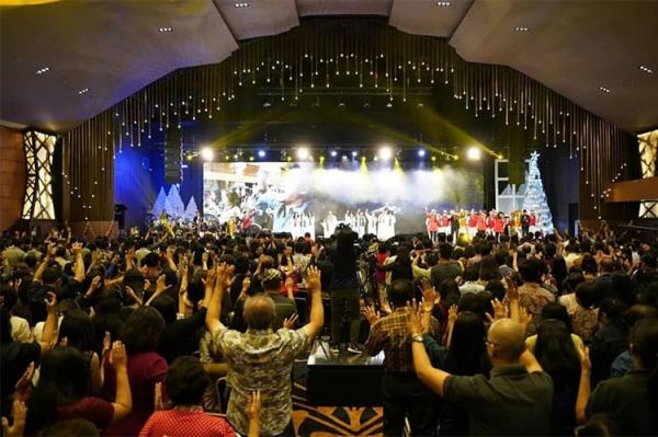 Gbi Keluarga Allah Jogja Perayaan Natal di GBI keluarga Allah Jogja. (Foto: Twitter/GBI keluarga Allah Jogja)