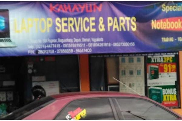 Kahayun Servis Laptop Jogja ( Kahayun Laptop ) berada di Maguwoharjo, Depok, Sleman. (Foto : kahayunlaptop.business.site)