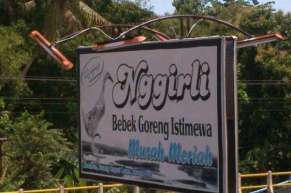 Jika Anda penggemar masakan Bebek, Bebek Goreng Nggirli bisa jadi pilihan. Tempat ini buka 24 jam. (Foto : Istimewa)