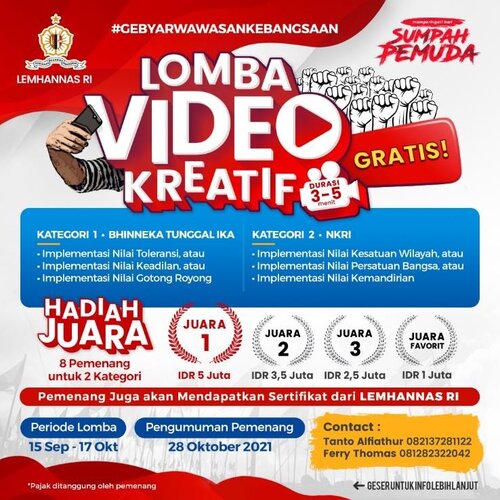 Lomba video lemhannas (Foto: MNC Portal Indonesia)