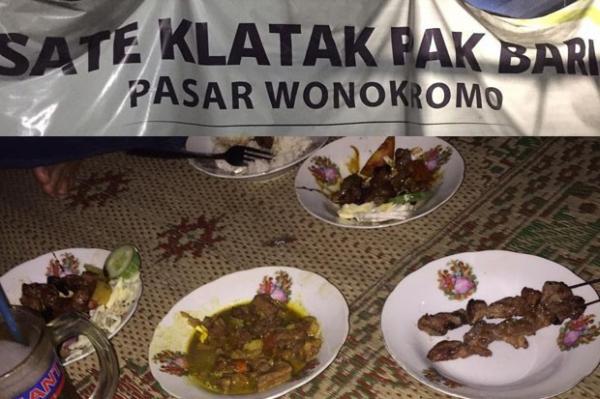 Sate Klatak Pak Bari Pasar Wonokromo Sate Klatak Pak Bari lokasinya di Pasar Wonokromo, Jalan Imogiri, Pleret, Bantul. ( Foto : @rizkyindra_b)