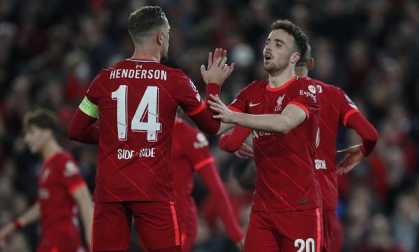 Liverpool Liverpool menghajar Atletico Madrid 2-0 pada matchday keempat Grup B Liga Champions di Anfield, Kamis (4/11/2021) dini hari WIB. (Foto: Reuters/Lee Smith)