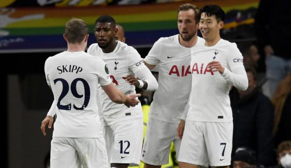 Tottenham Hotspur Tottenham Hotspur kalahkan Vitesse 3-2 pada matchday keempat Grup G Liga Konferensi Eropa, Jumat (5/11/2021) dini hari WIB. (Foto: Reuters)