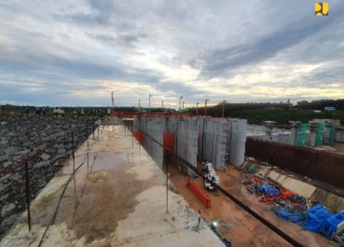 bendungan lampung Telan dana Rp846 miliar, begini penampakan Bendungan Margatiga yang diisi air awal 2022. Foto: Kementerian PUPR