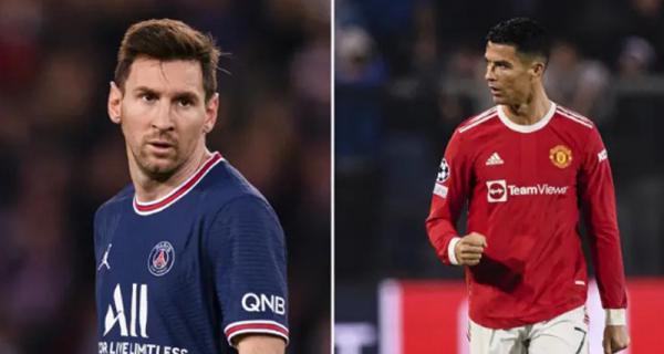 Lionel Messi Cristiano Ronaldo Lionel Messi ke PSG dan Ronaldo ke Man United. (Foto: Sport Bible)