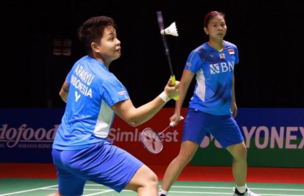 Apriyani Rahayu/Greysia Polii Ganda putri Indonesia, Apriyani Rahayu/Greysia Polii di Indonesia Open 2021. (Foto: Twitter/@INABadminton)