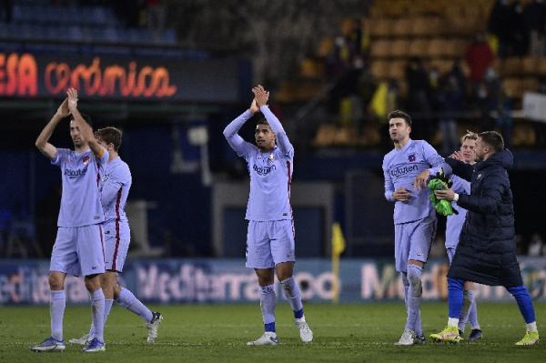 Barcelona kembali meraih poin penuh di lanjutan Liga Spanyol 2021/2022. Barcelona baru saja melibas Villarreal dengan skor 3-1. (foto: REUTERS/Pablo Morano).