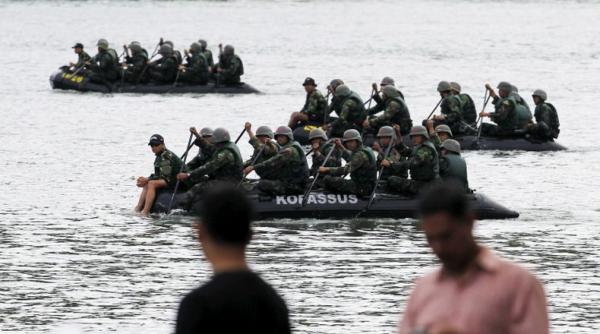 Kopassus Nusakambangan Reu Sejumlah tes ketat harus dilalui anggota Kopassus untuk masuk Sat-81 yang menangani antiteror. (Foto: Reuters)