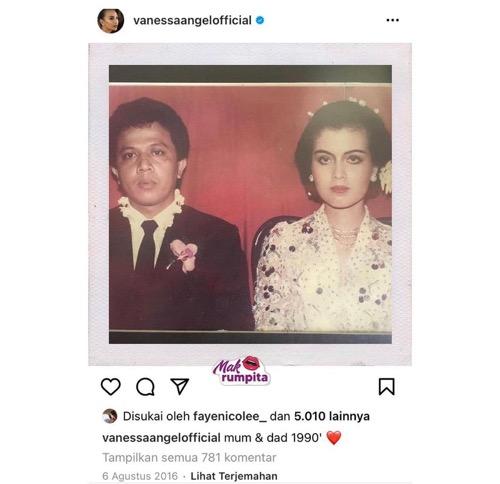 Ayah dan ibu kandung Vanessa Angel. (Foto: IG)