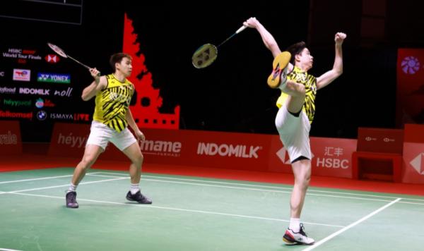 Ganda putra Indonesia Kevin Sanjaya/Marcus Gideon (Foto: PBSI)