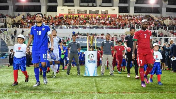 Thailand vs Indonesia piala AFF Timnas Indonesia akan melawan Thailand di final Piala AFF 2020. Ini salah satu laga final Indonesia vs Thailand di Piala AFF 2016. (foto: Twitter/Idextratime).