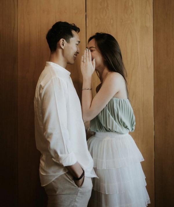 Jonatan Christie dan Shanju eks JKT48 yang baru saja bertunangan. (Foto: Instagram)