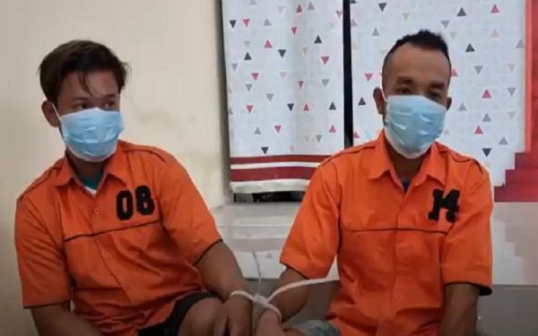 Dua pelaku pembunuhan calon pengantin di Medan Dua pelaku pembunuhan calon pengantin di Medan (Foto: iNews/Yudha Bahar)