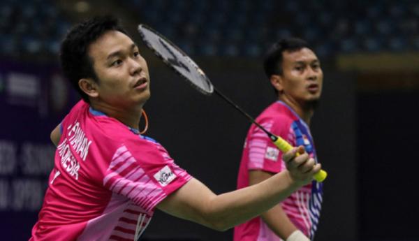 Mohammad Ahsan/Hendra Setiawan runner-up India Open 2022. (Foto: BWF)