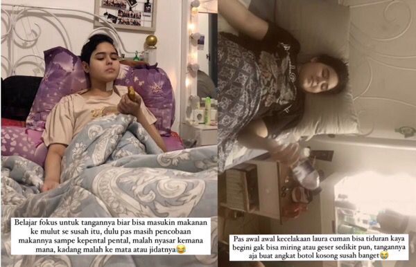 Unggahan Greta Irene di Instagram tentang perkembangan Laura Anna. (Foto: IG)